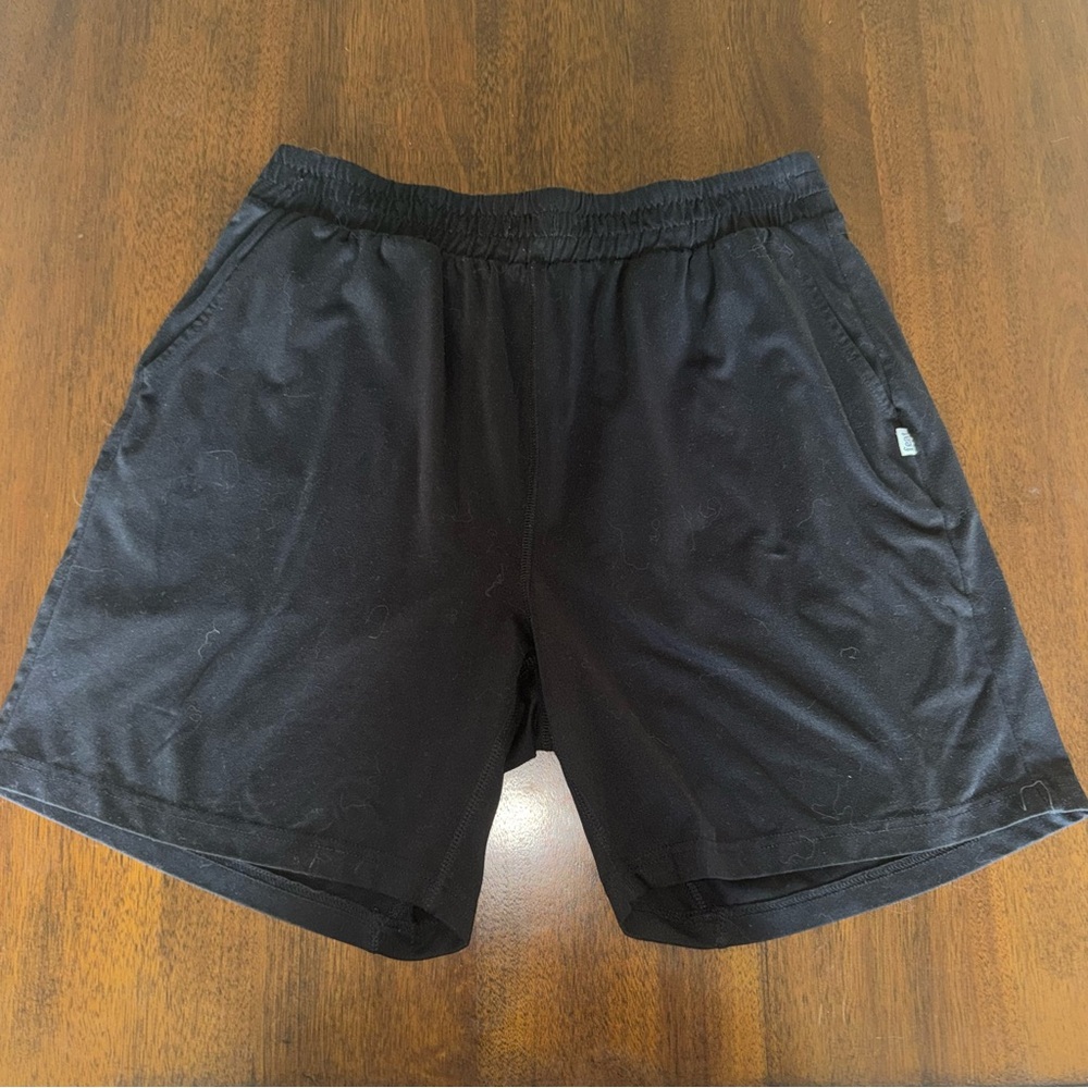 Feat Black Jogger Shorts Lounge Size Large